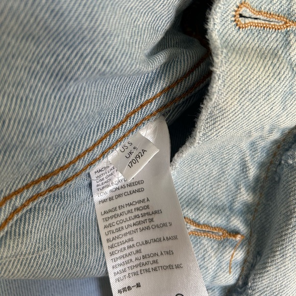 Free People We The Free Distressed Cropped Denim Jacket - Picture 4 of 4